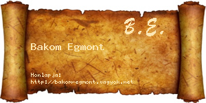 Bakom Egmont névjegykártya
